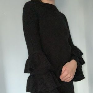 Ruffle sleeve top one of a kind piece